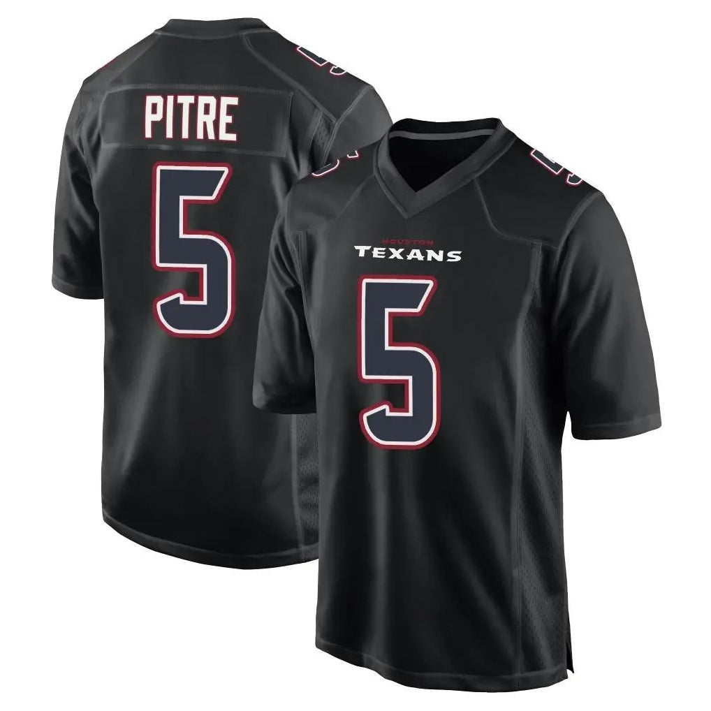 tocy H.Texans #5 Jalen Pitre Player Black Fashion Home Game Stitched Jerseys