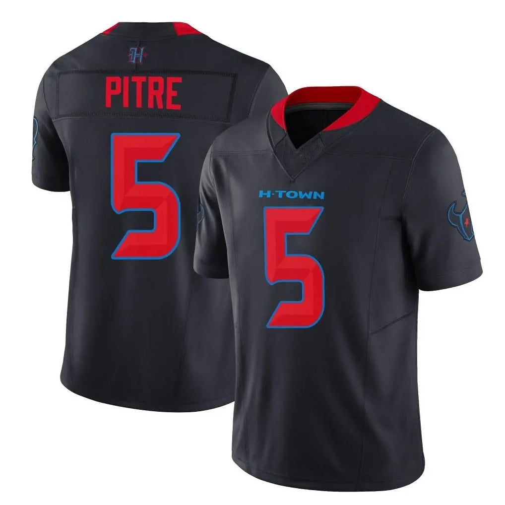 tocy H.Texans #5 Jalen Pitre Player Navy Limited 2nd Alternate Vapor F.U.S.E. Home Game Stitched Jerseys
