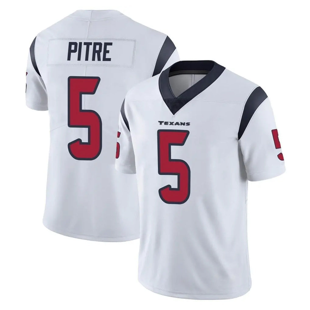 tocy H.Texans #5 Jalen Pitre Player White Limited Vapor Untouchable Home Game Stitched Jerseys