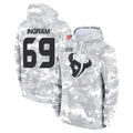 tocy H.Texans #69 Ed Ingram Player Arctic Camo Salute to Service Hoodies Limited Game Stitched Jerseys