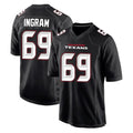 tocy H.Texans #69 Ed Ingram Player Carbon Black Fashion Home Game Stitched Jerseys