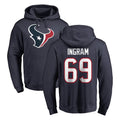 tocy H.Texans #69 Ed Ingram Player Navy Pro Line Pullover Hoodie Limited Game Stitched Jerseys