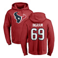 tocy H.Texans #69 Ed Ingram Player Red Pro Line Pullover Hoodie Limited Game Stitched Jerseys