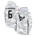tocy H.Texans #6 Reed Blankenship Player Arctic Camo Salute to Service Hoodies Limited Game Stitched Jerseys
