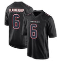 tocy H.Texans #6 Reed Blankenship Player Black Fashion Home Game Stitched Jerseys