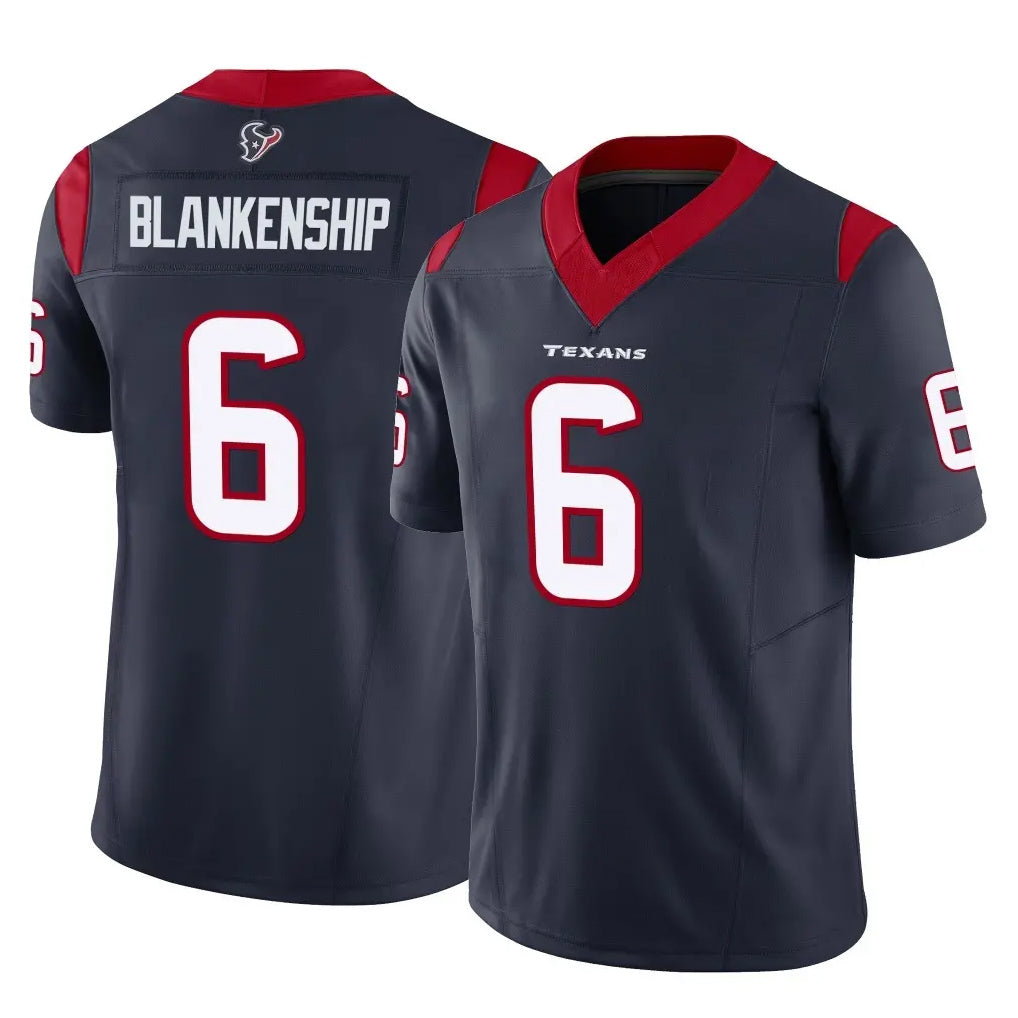 tocy H.Texans #6 Reed Blankenship Player Navy Limited Vapor F.U.S.E. Home Game Stitched Jerseys