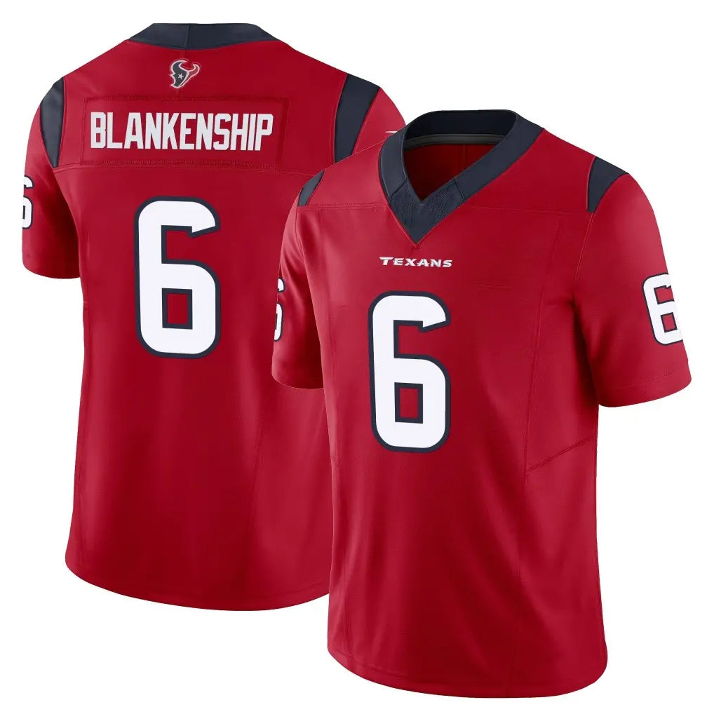 tocy H.Texans #6 Reed Blankenship Player Red Limited Vapor F.U.S.E. Home Game Stitched Jerseys