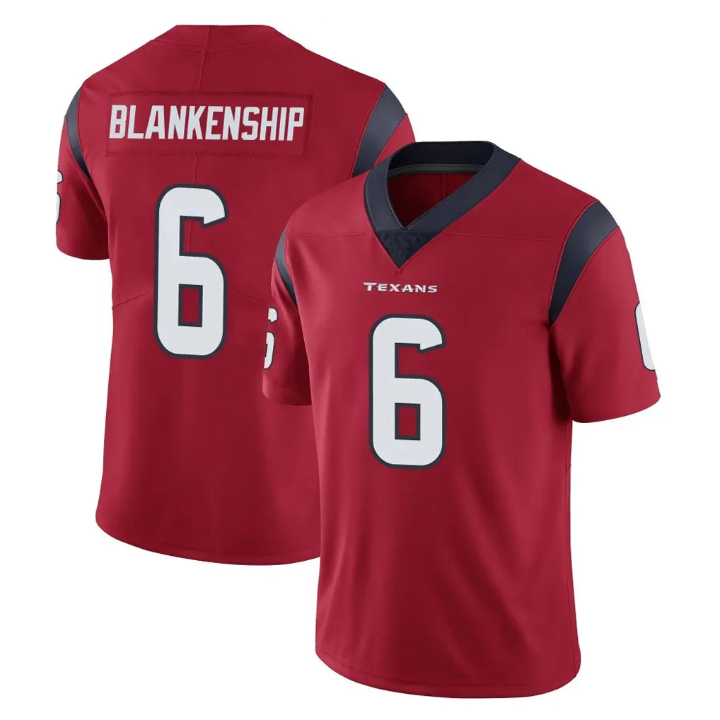 tocy H.Texans #6 Reed Blankenship Player Red Limited Vapor Untouchable Home Game Stitched Jerseys