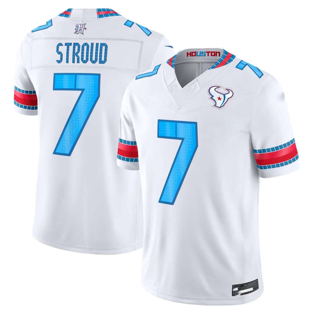 Tocy H.Texans #7 C.J. Stroud White 2026 Rivalries Collection Limited Stitched Jerseys