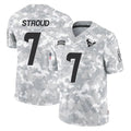 tocy H.Texans #7 CJ Stroud Player Arctic Camo Salute To Service Limited Game Stitched Jerseys