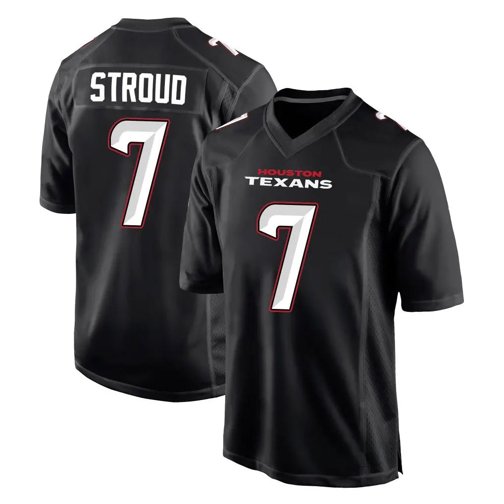 tocy H.Texans #7 CJ Stroud Player Carbon Black Fashion Home Game Stitched Jerseys