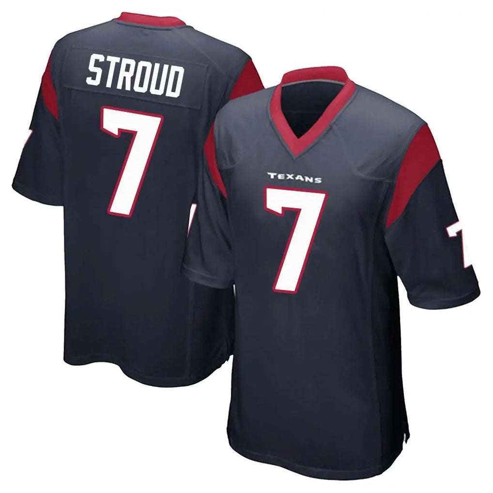 tocy H.Texans #7 CJ Stroud Player Navy Home Game Stitched Jerseys