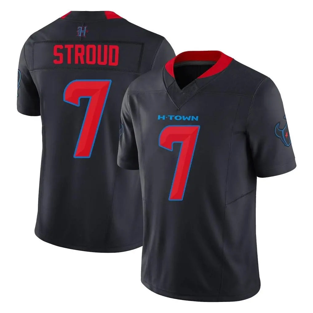 tocy H.Texans #7 CJ Stroud Player Navy Limited 2nd Alternate Vapor F.U.S.E. Home Game Stitched Jerseys