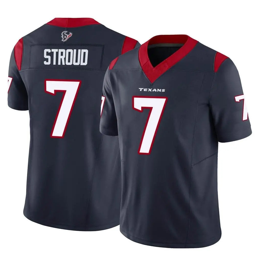 tocy H.Texans #7 CJ Stroud Player Navy Limited Vapor F.U.S.E. Home Game Stitched Jerseys