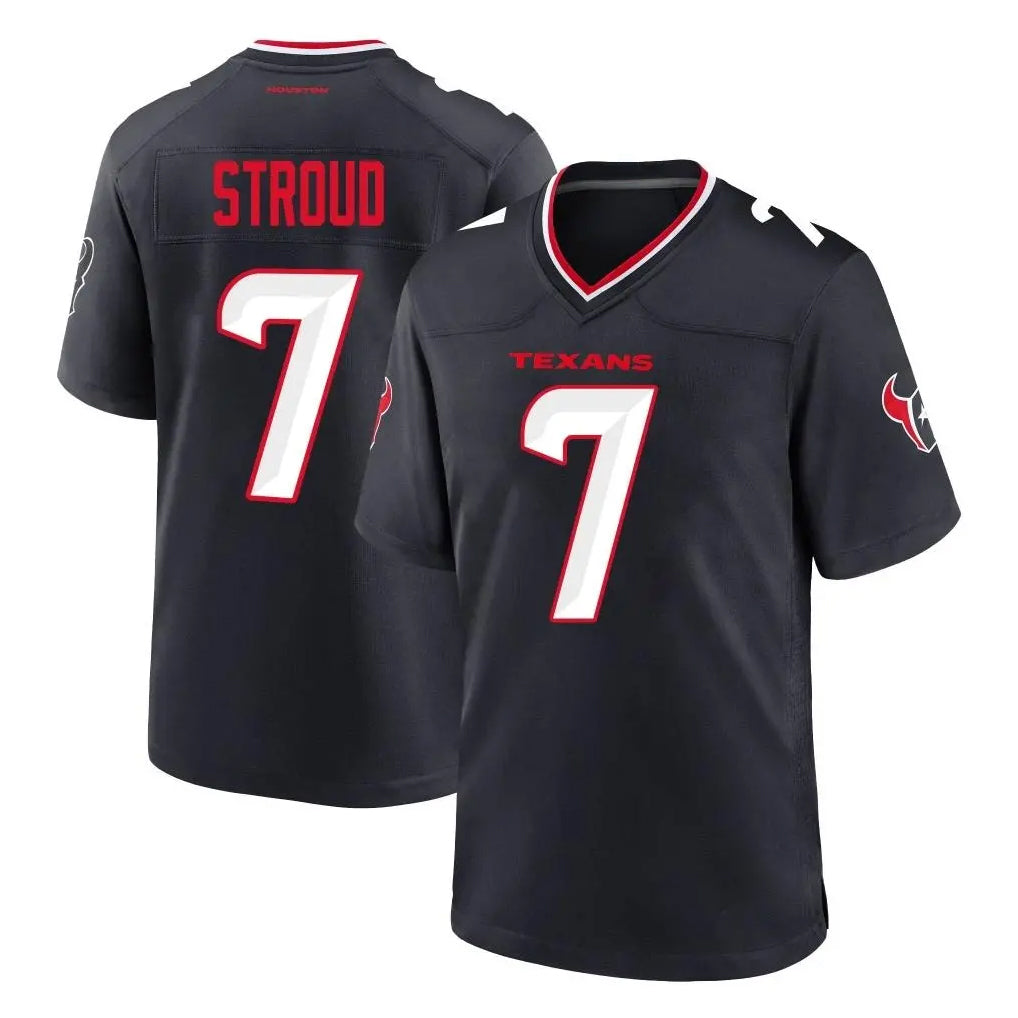tocy H.Texans #7 CJ Stroud Player Navy Team Home Game Stitched Jerseys