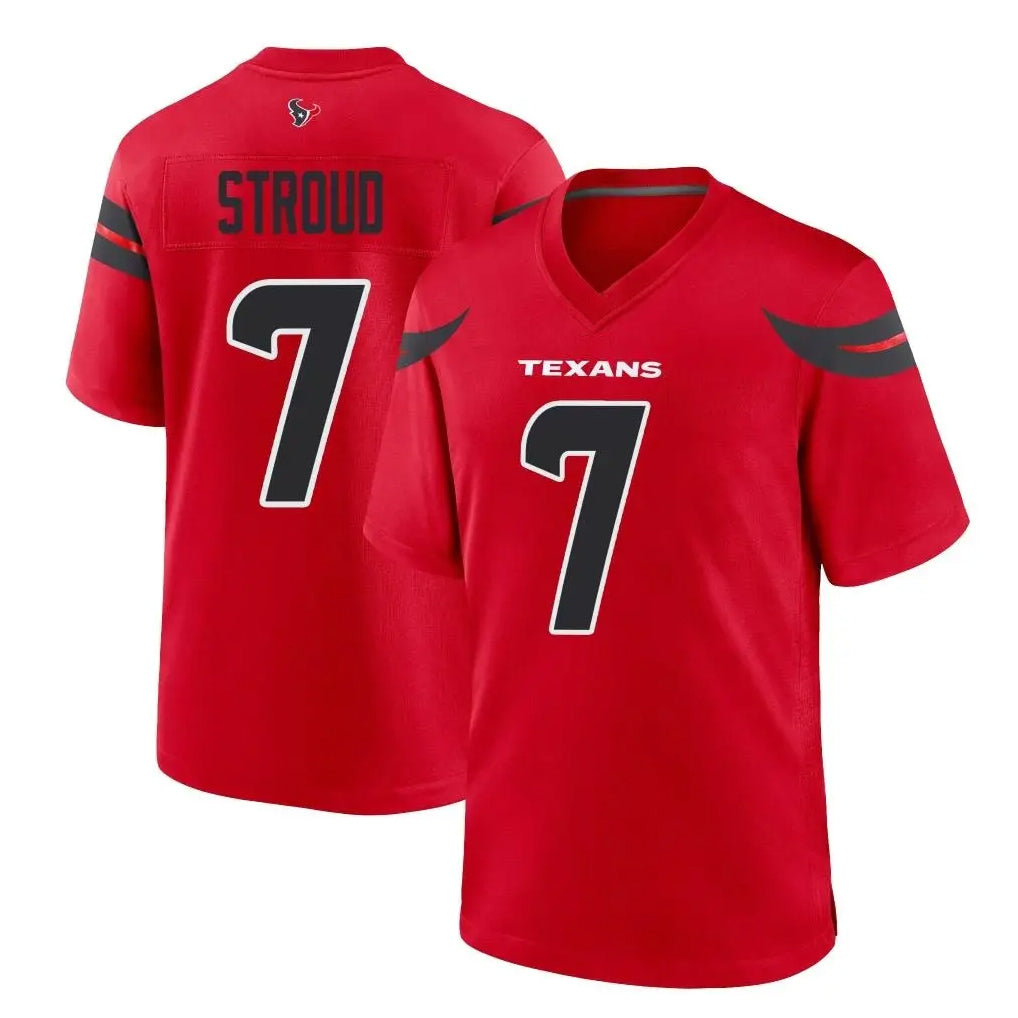tocy H.Texans #7 CJ Stroud Player Red Alternate Home Game Stitched Jerseys