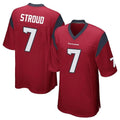 tocy H.Texans #7 CJ Stroud Player Red Home Game Stitched Jerseys