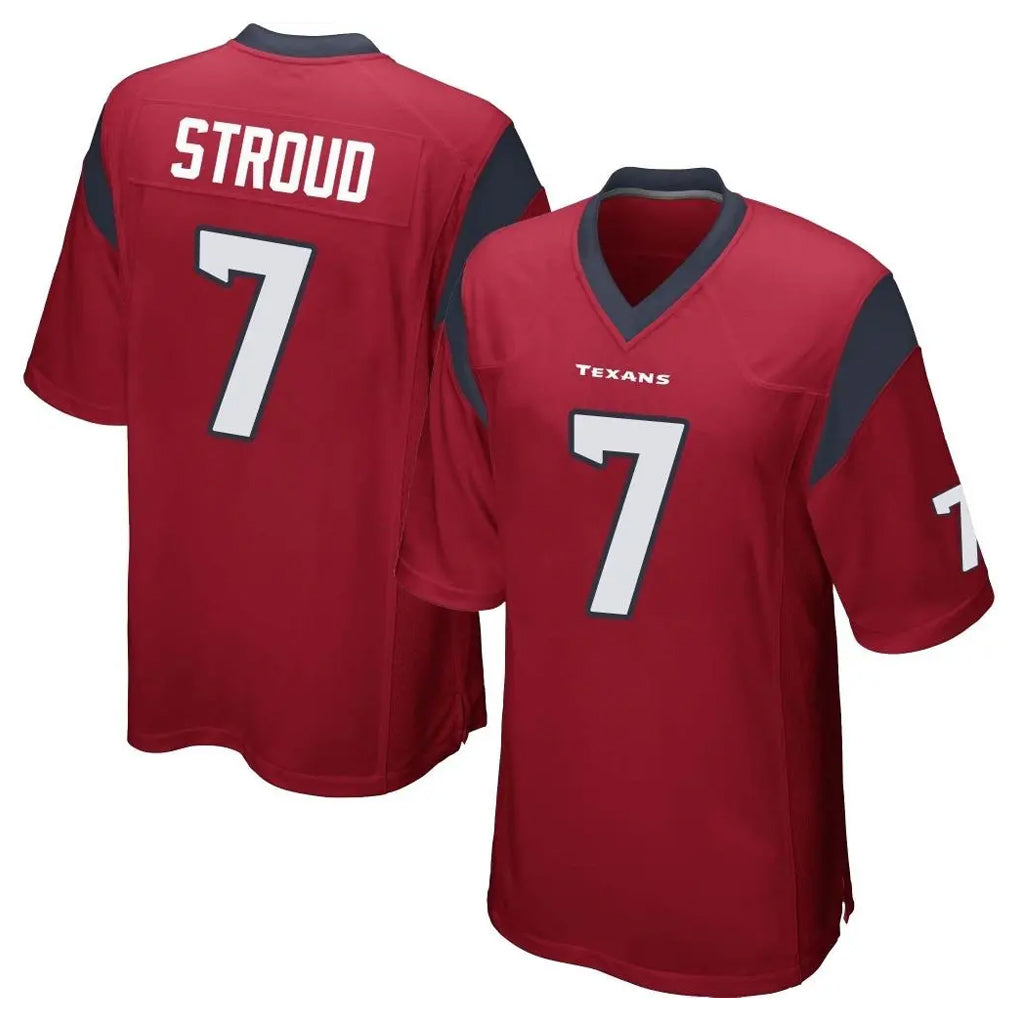 tocy H.Texans #7 CJ Stroud Player Red Home Game Stitched Jerseys