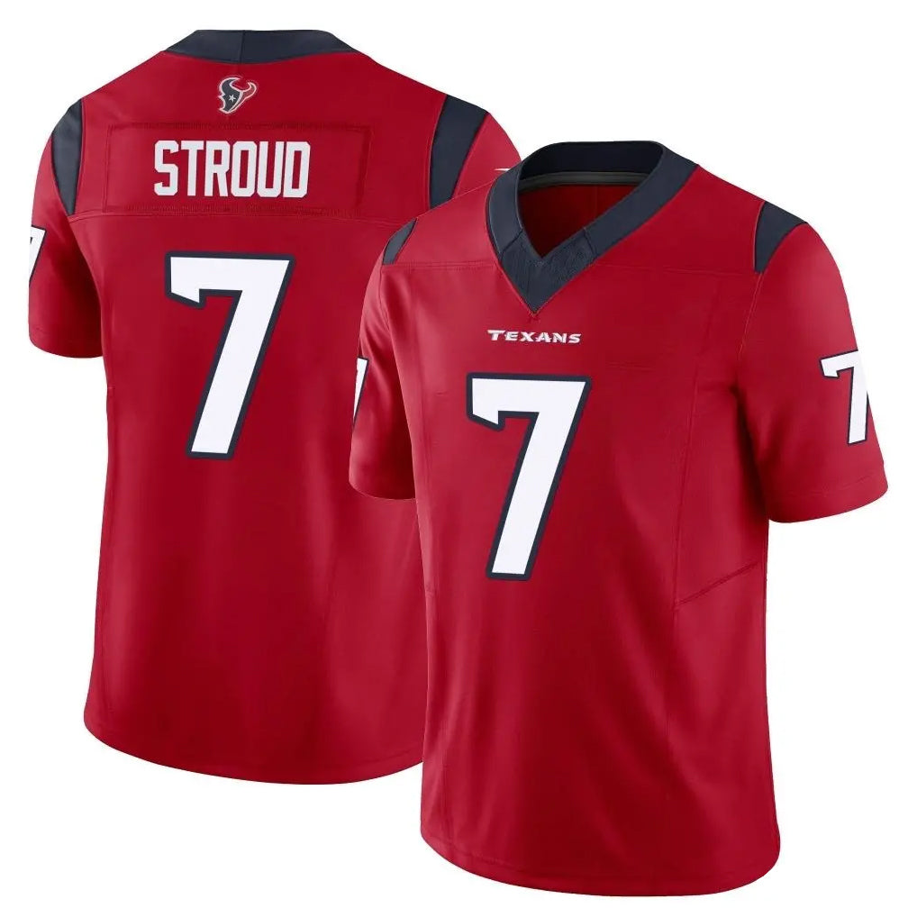 tocy H.Texans #7 CJ Stroud Player Red Limited Vapor F.U.S.E. Home Game Stitched Jerseys