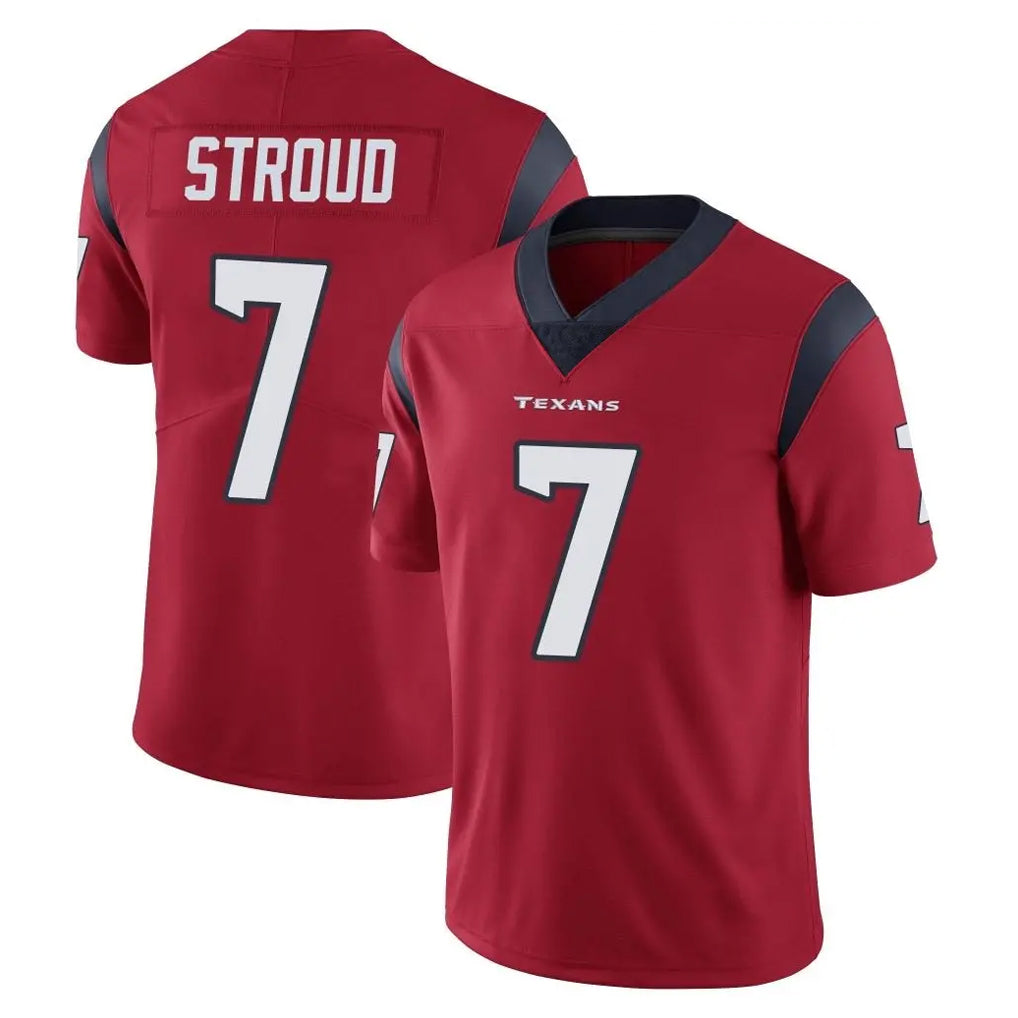 tocy H.Texans #7 CJ Stroud Player Red Limited Vapor Untouchable Home Game Stitched Jerseys