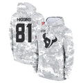 tocy H.Texans #81 Jayden Higgins Player Arctic Camo Salute to Service Hoodies Limited Game Stitched Jerseys