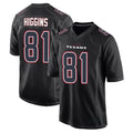 tocy H.Texans #81 Jayden Higgins Player Black Fashion Home Game Stitched Jerseys