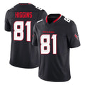 tocy H.Texans #81 Jayden Higgins Player Navy Limited Alternate Vapor F.U.S.E. Home Game Stitched Jerseys