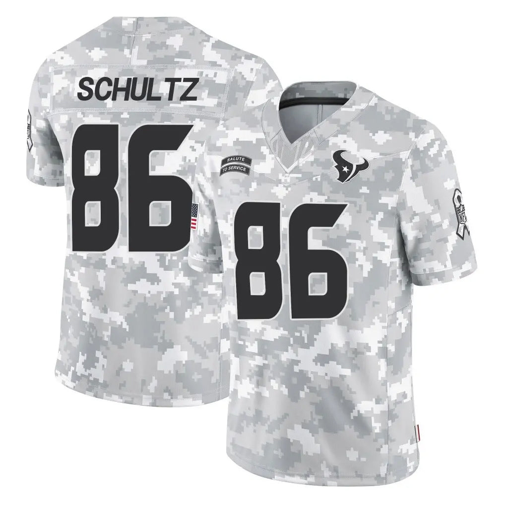 tocy H.Texans #86 Dalton Schultz Player Arctic Camo Salute To Service Limited Game Stitched Jerseys