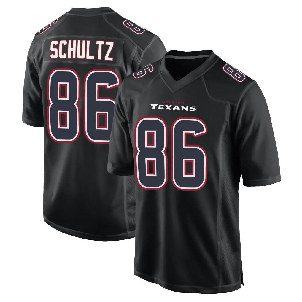 tocy H.Texans #86 Dalton Schultz Player Black Fashion Home Game Stitched Jerseys