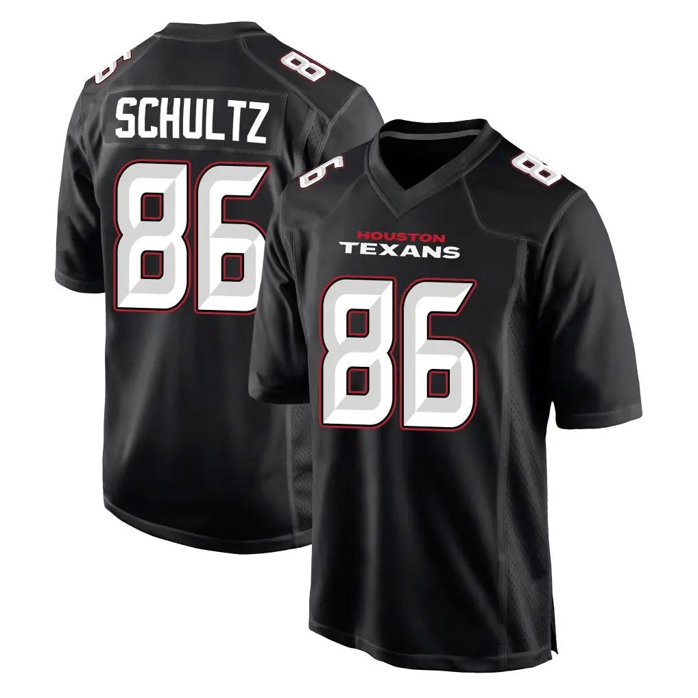 tocy H.Texans #86 Dalton Schultz Player Carbon Black Fashion Home Game Stitched Jerseys