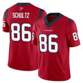 tocy H.Texans #86 Dalton Schultz Player Red Limited Vapor F.U.S.E. Home Game Stitched Jerseys