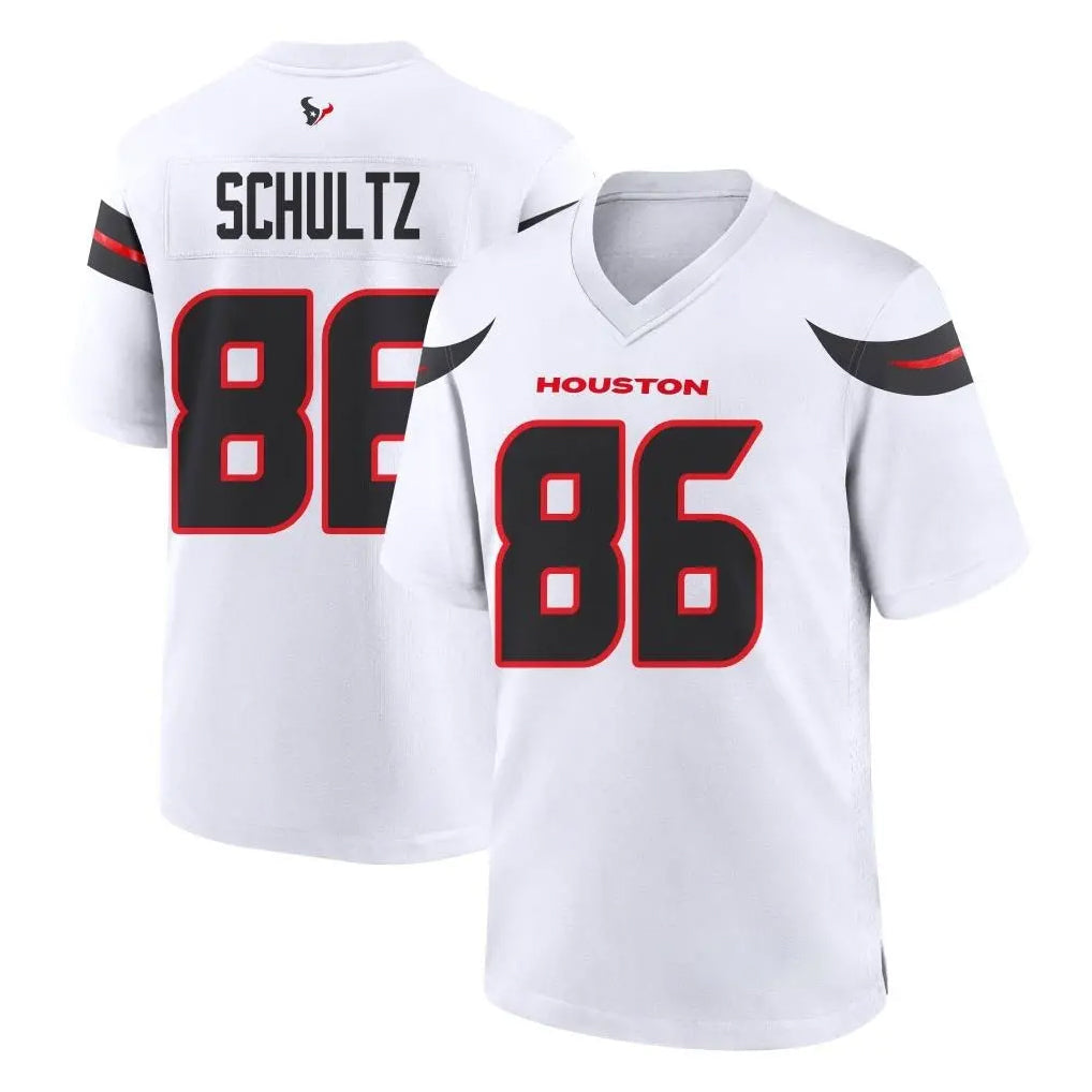 tocy H.Texans #86 Dalton Schultz Player White Home Game Stitched Jerseys