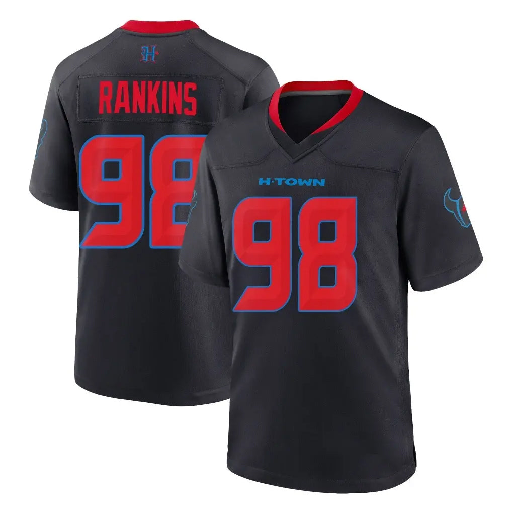 tocy H.Texans #98 Sheldon Rankins Player Navy 2nd Alternate Home Game Stitched Jerseys