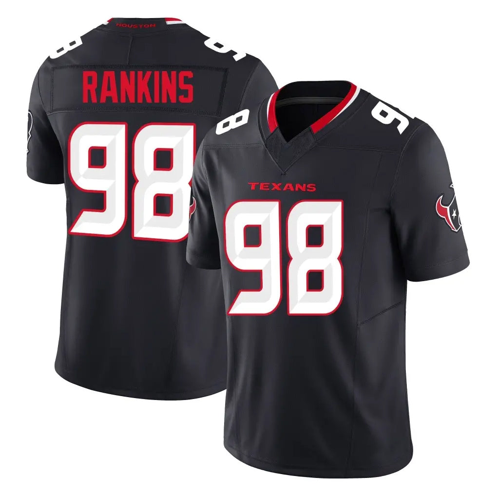 tocy H.Texans #98 Sheldon Rankins Player Navy Limited Alternate Vapor F.U.S.E. Home Game Stitched Jerseys