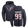 tocy H.Texans #98 Sheldon Rankins Player Navy Pro Line Pullover Hoodie Limited Game Stitched Jerseys