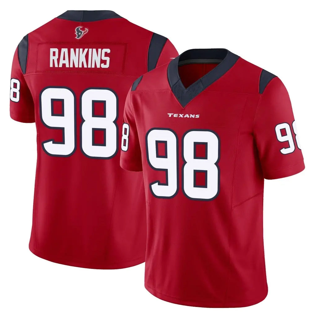 tocy H.Texans #98 Sheldon Rankins Player Red Limited Vapor F.U.S.E. Home Game Stitched Jerseys