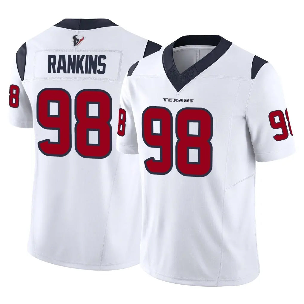 tocy H.Texans #98 Sheldon Rankins Player White Limited Vapor F.U.S.E. Home Game Stitched Jerseys