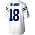 tocy IN.Colts #18 Peyton Manning Mitchell & Ness White Legacy Replica Jersey