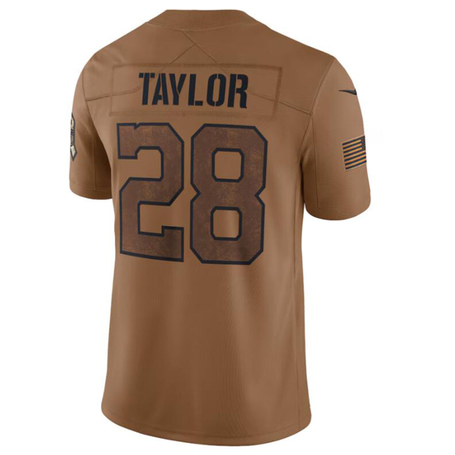 tocy IN.Colts #28 Jonathan Taylor Brown 2023 Salute To Service Limited Jersey Stitched Jersey