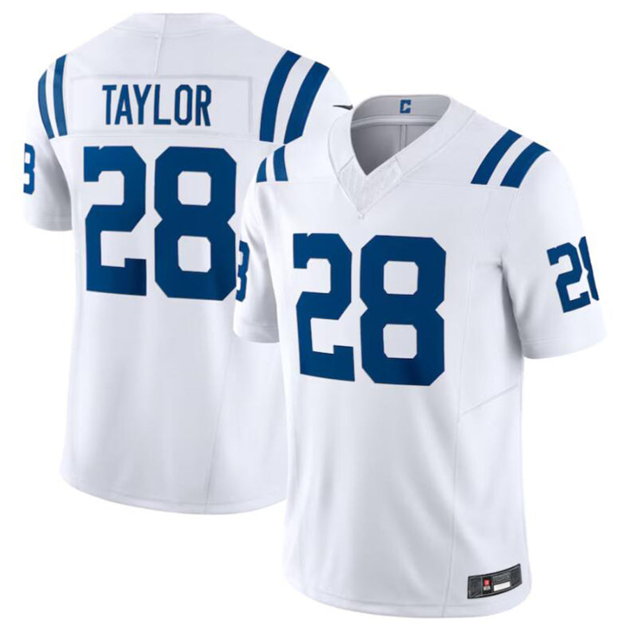tocy IN.Colts #28 Jonathan Taylor White Vapor F.U.S.E. Limited Jersey American Stitched Jerseys