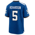 tocy IN.Colts #5 Anthony Richardson Royal Indiana Nights Alternate Game Jersey American Stitched Jersey