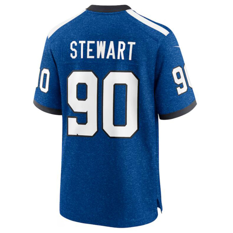 tocy IN.Colts #90 Grover Stewart Royal Indiana Nights Alternate Game Jersey American Stitched Football Jerseys