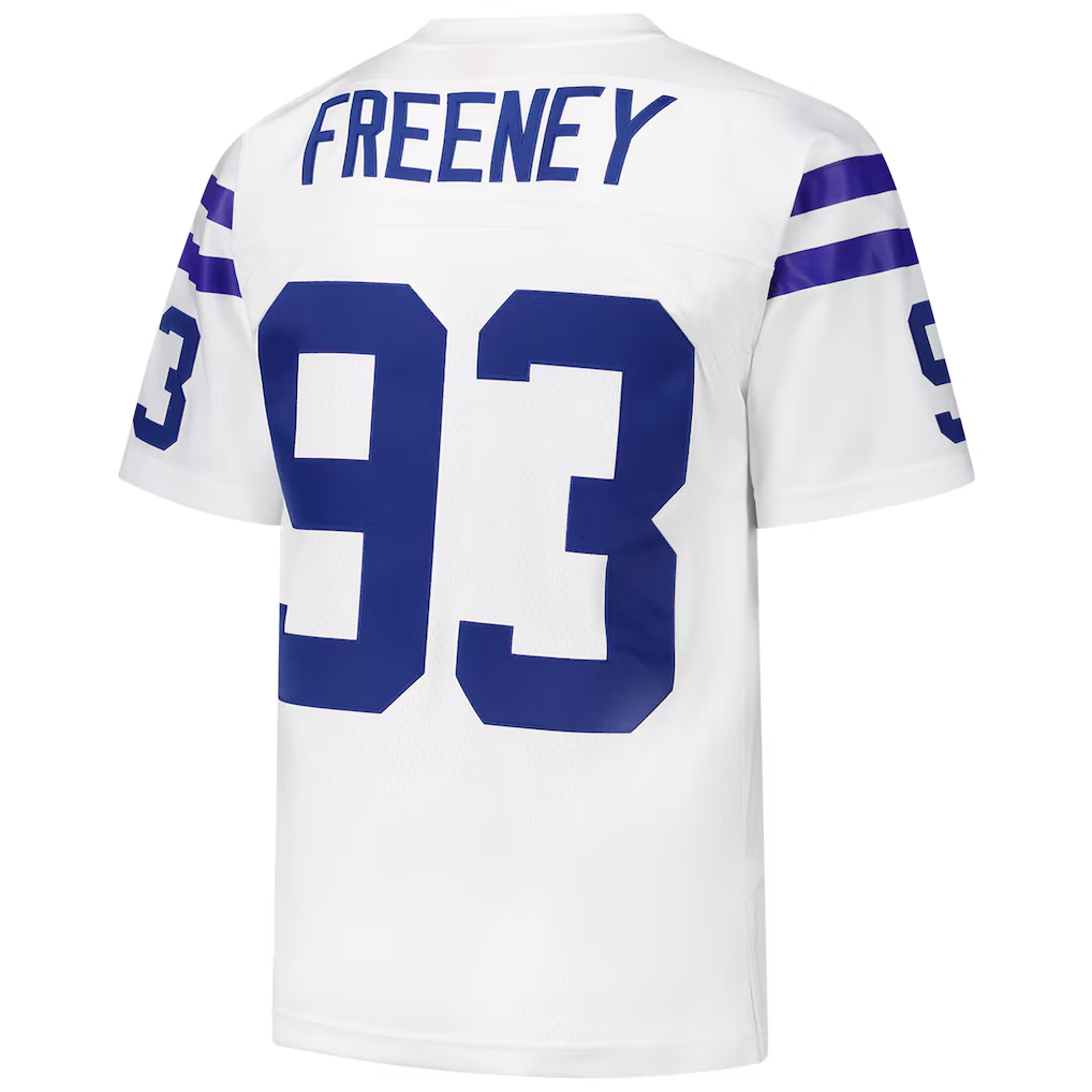 tocy IN.Colts #93 Dwight Freeney Mitchell & Ness White 2006 Legacy Replica Stitched Puhic Jersey