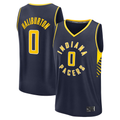 tocy I.Pacers #0 Tyrese Haliburton  Navy Fast Break Replica Jerseys - Icon Edition