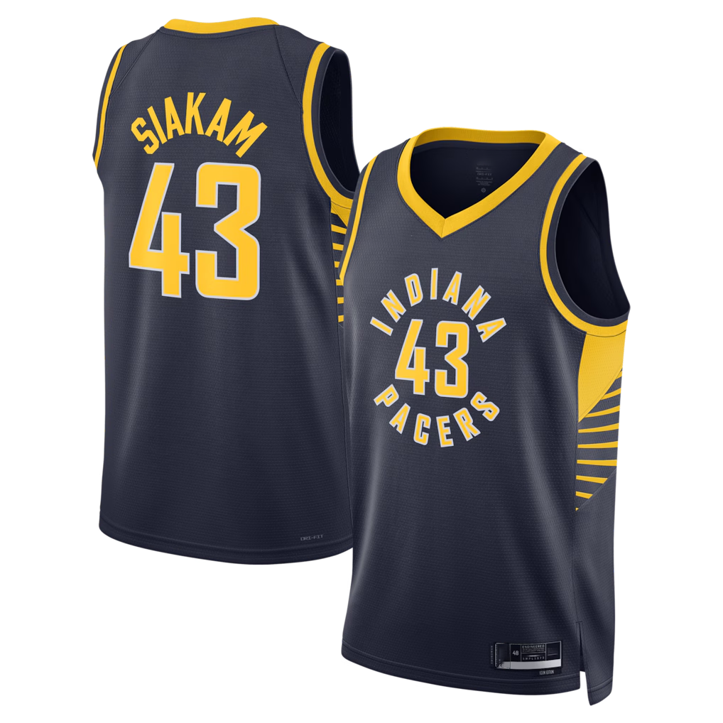 tocy I.Pacers #43 Pascal Siakam Navy Swingman Jerseys - Icon Edition