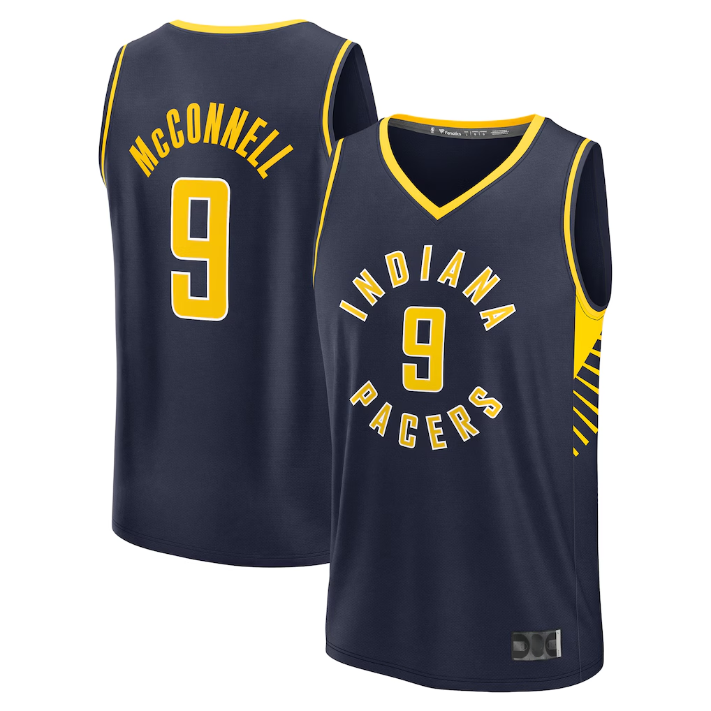 tocy I.Pacers #9 T.J. McConnell  Navy Fast Break Replica Player Jerseys - Icon Edition