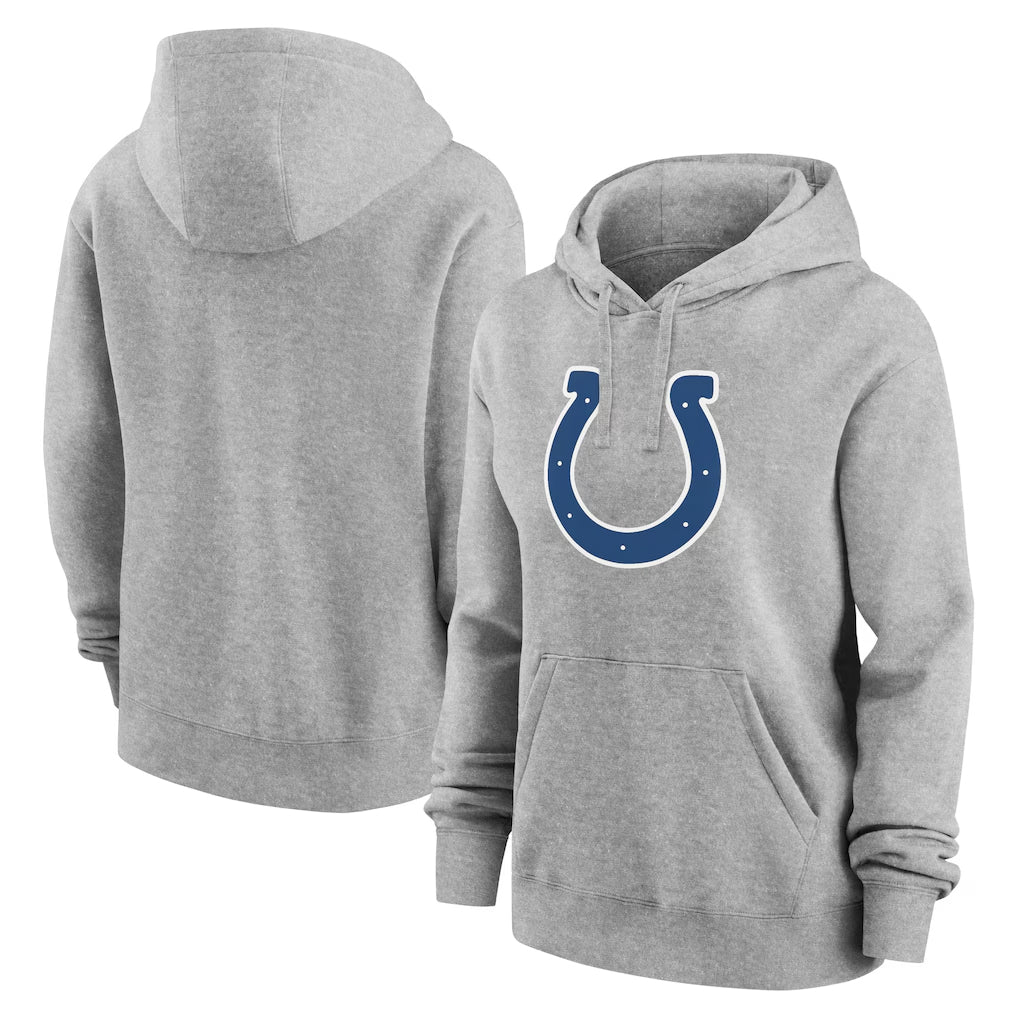 tocy IN.Colts Heather Gray Club Fleece Hoodie Limited Blank Player Stitched Jerseys