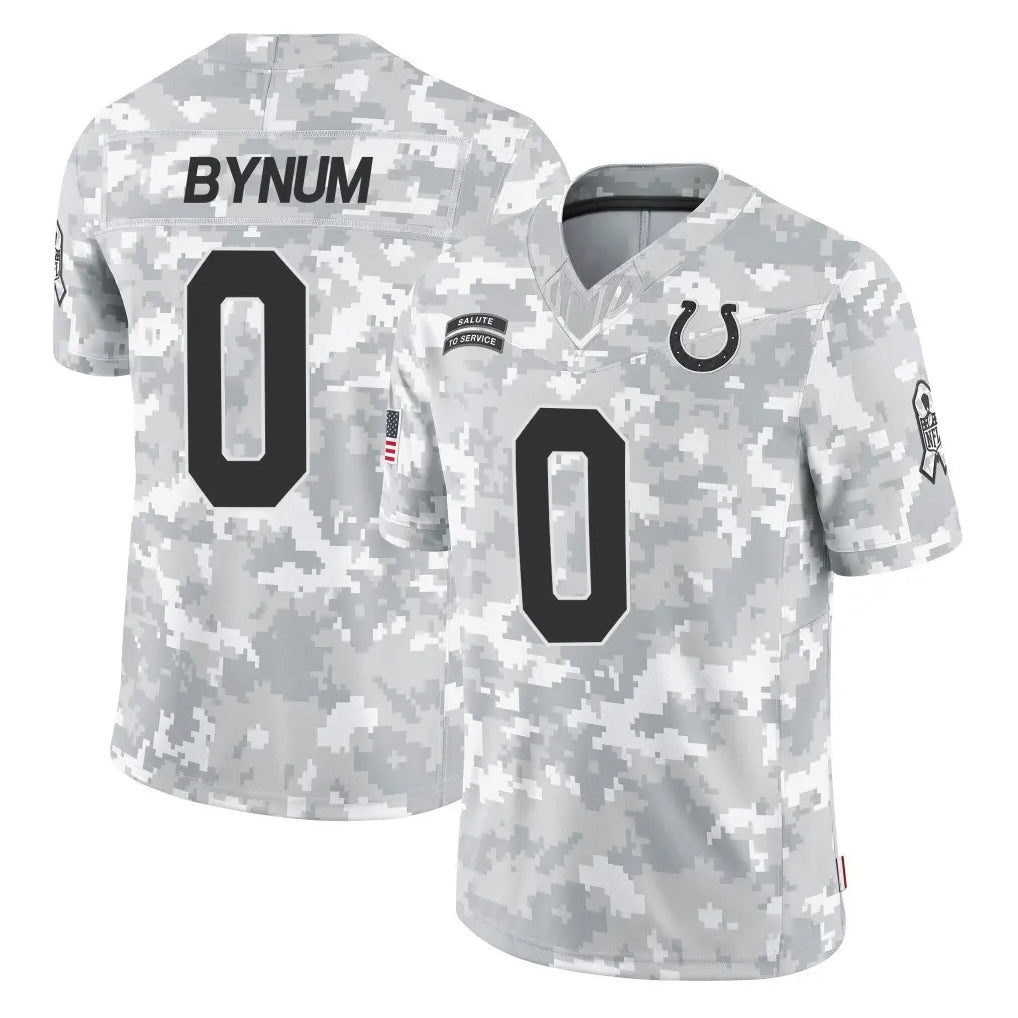 tocy IN.Colts #0 Camryn Bynum Player Arctic Camo Salute To Service Limited Game Stitched Jerseys