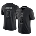 tocy IN.Colts #0 Camryn Bynum Player Black Reflective Limited Game Stitched Jerseys