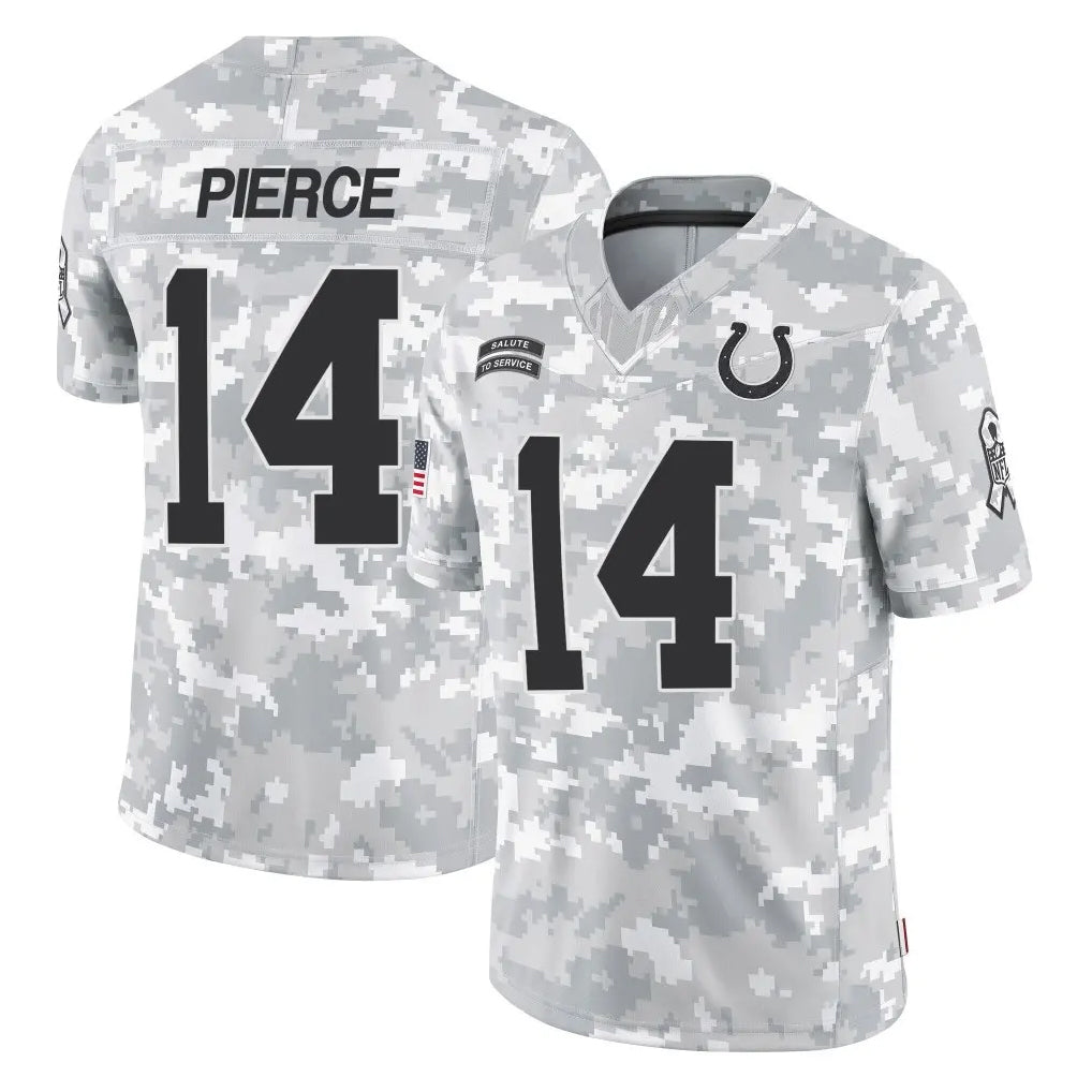 tocy IN.Colts #14 Alec Pierce Player Arctic Camo Salute To Service Limited Game Stitched Jerseys